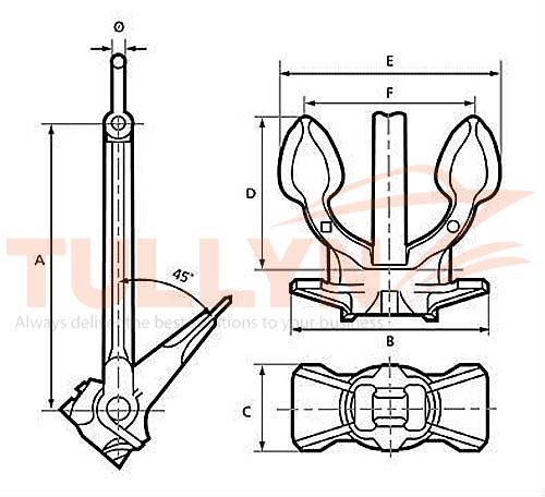 Gruson Anchor Drawing