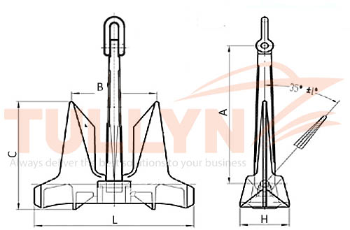 HHP Balance DZ-14 Anchor Drawing