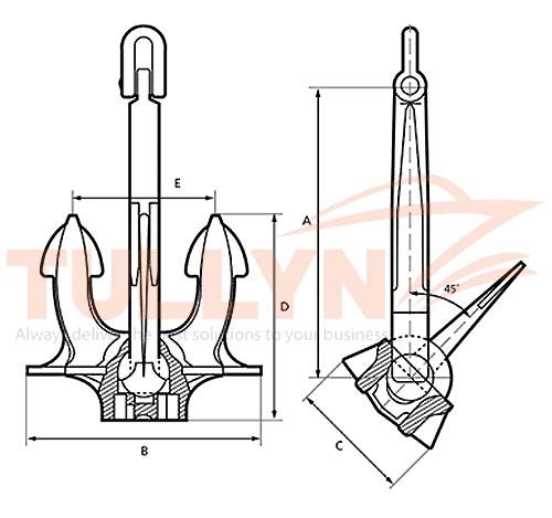 Union Anchor Drawing