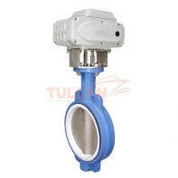 Electric soft seal butterfly valve