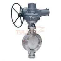 Electric wafer hard seal butterfly valve